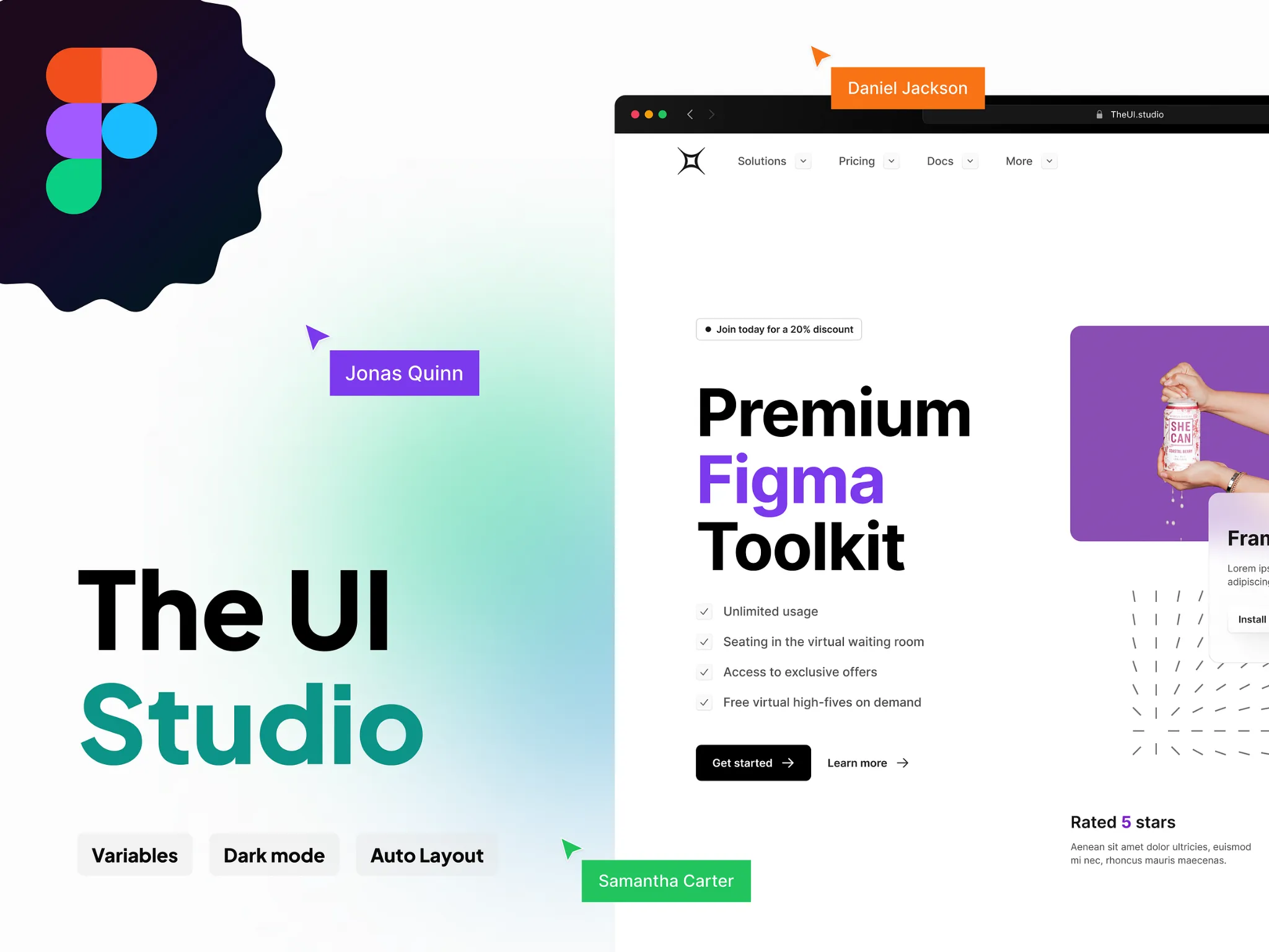 UI studio – design system and UI kit for Figma